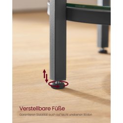 Sidebord - rundt sofabord med hvid bordplade og sort stel