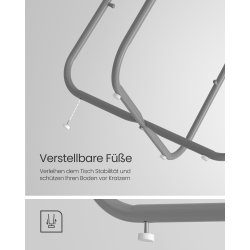 Sidebord - rundt hjrnebord med stofkurv - gr 45 x H50 cm