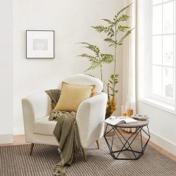 Sofabordsst - 2 sideborde - runde sofaborde - gr beige (greige)