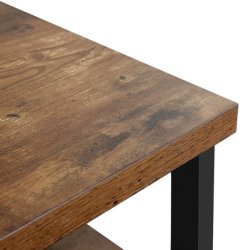 Sk�nk med skabe og hylder - rustik brun skab 100 x 35 x 80