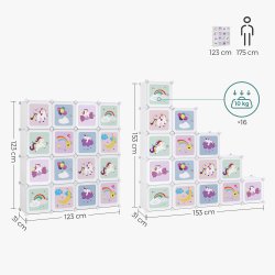 Opbevaringsskab til brnevrelset - plastikskab til brn