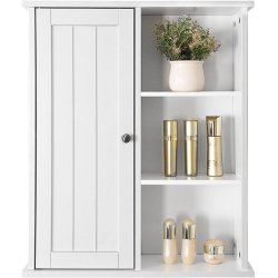 Vghngt skab - vgskab - hvid badevrelsesskab 71x60x18 cm