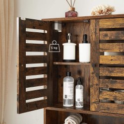 Badev�relsesskab - v�gh�ngt skab - rustik brun 60x20x70 cm