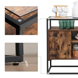 Sk�nk - opbevaringsskab - rustik brun sk�nk 100 x 35 x 80