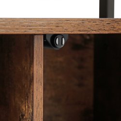 Sk�nk med skabe og hylder - rustik brun skab 100 x 35 x 80