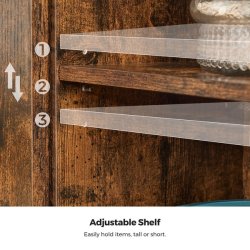 Sk�nk - opbevaringsskab - rustik brun sk�nk 70 x 30 x 80