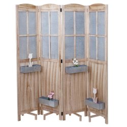 Rumdeler - skillev�g/sk�rmv�g med plantekasser - foldesk�rm/foldev�g