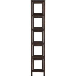 Skillev�g/foldesk�rm i brunt tr� med fotorammer - rumdeler 160 x 125 cm