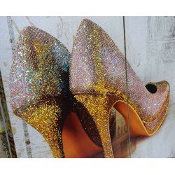 Sk�rmv�g/skillev�g - foldesk�rm/foldev�g Glitter Retro Fashion 180 x 120 cm