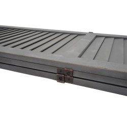 Rumdeler i tr� - antik vintage gr� sk�rmv�g/foldev�g 170 x 120 cm