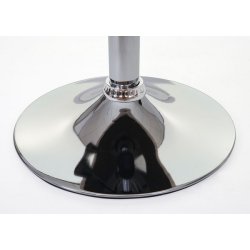 Skammel - hjdejusterbar taburet 35 cm - mrkegr stof