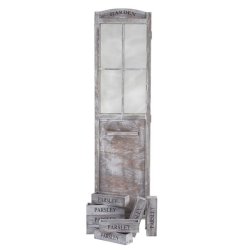 Rumdeler - foldesk�rm/foldev�g med plantekasser - skillev�g/sk�rmv�g