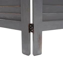 Rumdeler i tr� - antik vintage gr� sk�rmv�g/foldev�g 170 x 120 cm