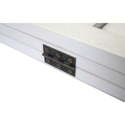 Rumdeler i tr� - antik vintage hvid sk�rmv�g/foldev�g 170 x 120 cm