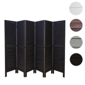 Sk�rmv�g i sort antik vintage tr� - rumdeler/foldev�g 170 x 240 cm