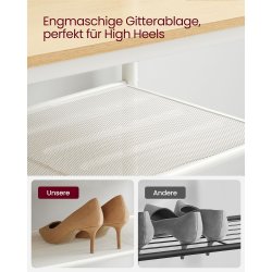 Garderobestativ til entre med bnk - tjstativ - hvid og brun