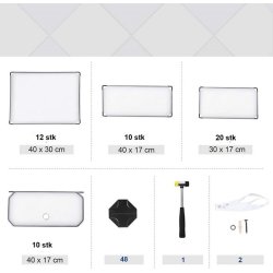 Skoreol - kubisk skoskab i plastik - skohylder med 10 skorum