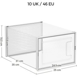 Opbevaringsbokse - 18 stk skokasser - opbevaringskasser til sko