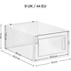 Opbevaringsbokse - 18 stk skokasser - opbevaringskasser til sko