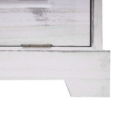 Skoskab med 2 skuffer 100 x 60 x 24 cm - hvid skoreol til skoopbevaring