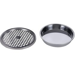 Skraldespand - udendrs skraldespand med askebger - sort