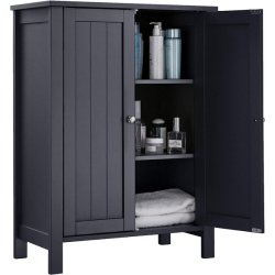 Badev�relsesskab - skab til badev�relse - gr� 80 x 60 x 30 cm