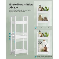 Opbevaringsvogn - k�kkenreol eller badev�relsesvogn - bambus