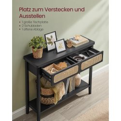 Konsolbord i boheme stil - Boho Chic sidebord - sort