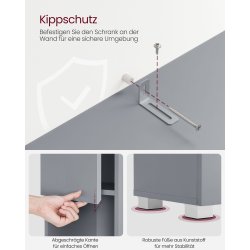 Badevrelsesskab - toiletskab - opbevaringsskab - gr 30x30x170