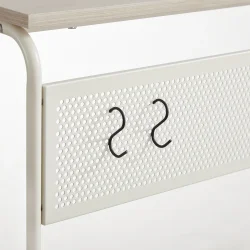 Sidebord - C-formet laptop bord til sofa og seng - beige