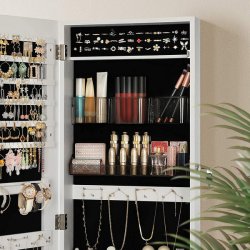 Smykkeskab - vgmonteret spejlskab - vghngt skab med spejl