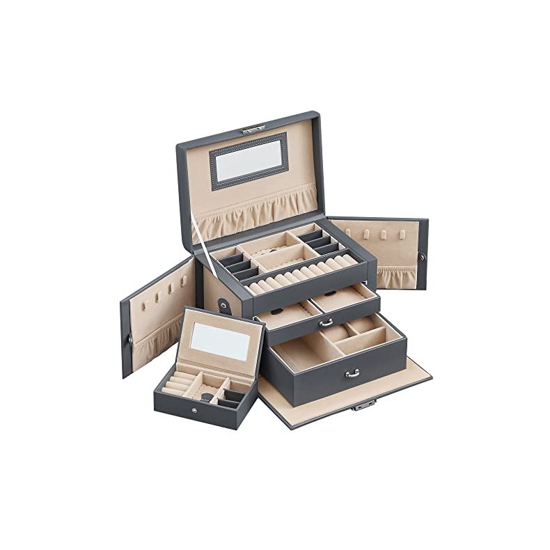 Smykkeskrin inkl. rejseskrin - skrin til smykker - gr