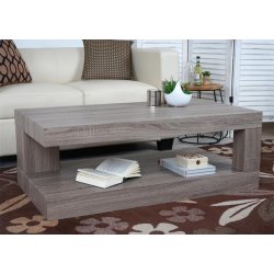 Sofabord - stuebord med 3D-struktur 40x110x60 cm ~ mrk eg look