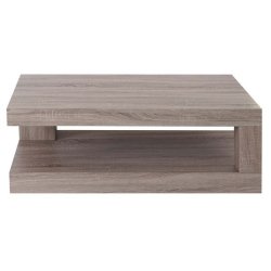 Sofabord - stuebord med 3D-struktur 40x110x60 cm ~ mrk eg look