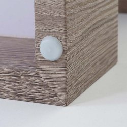 Sofabord - stuebord med 3D-struktur 40x110x60 cm ~ mrk eg look