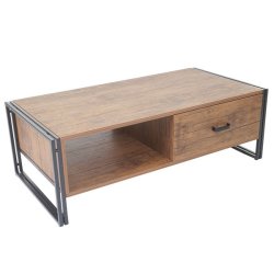 Sofabord med 3D struktur - TV-bord 41x120x60 cm med egetrsfiner