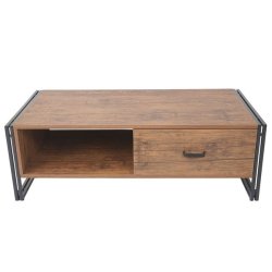 Sofabord med 3D struktur - TV-bord 41x120x60 cm med egetrsfiner