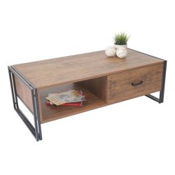 Sofabord med 3D struktur - TV-bord 41x120x60 cm med egetrsfiner