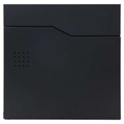 Postkasse med avisr�r - brevkasse med avisholder - sort