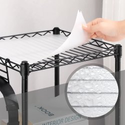 Badevrelsesreol i sort stel med 3 hylder - 30x30x73 cm