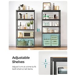 Stlreol - lagerreol - sort og rustik brun reol 180 x 90 x 40