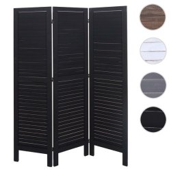 Rumdeler i tr� - antik vintage sort sk�rmv�g/foldev�g 170 x 120 cm