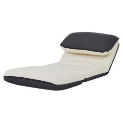 L�nestolsseng - sovestol og g�steseng - creme/sort sovestol 75x217