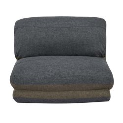 L�nestolsseng - sovestol og g�steseng - khaki/gr� sovestol 75x217