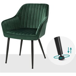 Spisebordsstol - spisestuestol og spisestol - grn fljl stof