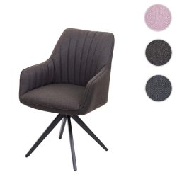 Spisestol - spisebordsstol og spisestuestol - grbrunt stofsde