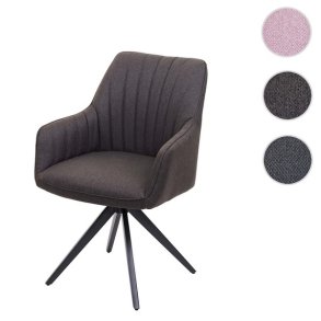 Spisestol - spisebordsstol og spisestuestol - grbrunt stofsde