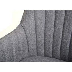 Spisestol - spisebordsstol og spisestuestol - lysegr stofsde