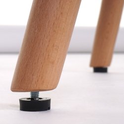 Spisestuestol - spisestol i 50'er design ~ brun kunstlder og stof