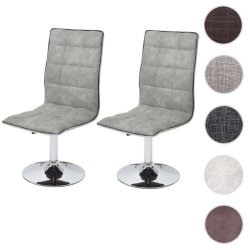 Spisebordsstole - 2 stk spisestuestole - spisestol med betongr stofsde